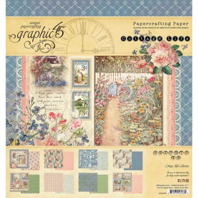 Graphic 45 Cottage Life Designpapiere - Paper Pad